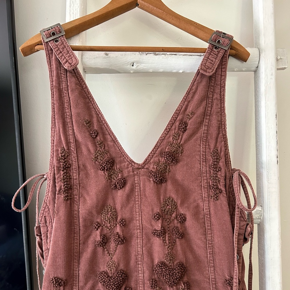 Free people embroidered overalls size medium - Picture 4 of 4